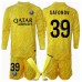Paris Saint-Germain Matvei Safonov #39 Keeper Tredjedraktsett Barn 2024-25 Langermet (+ Korte bukser)